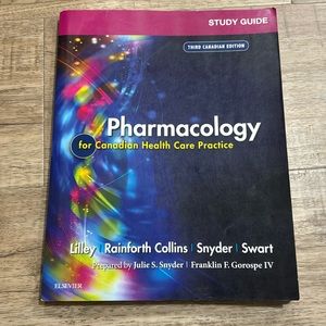 $20 Study Guide Pharmacology for Canadian Healthcare Practice 3rd Ed,good as new